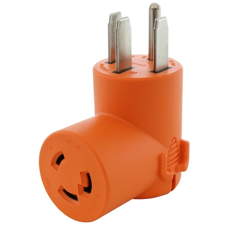 Adapter 14-50P Plug To L6-30R 3-Prong 30A 250V Locking Female
